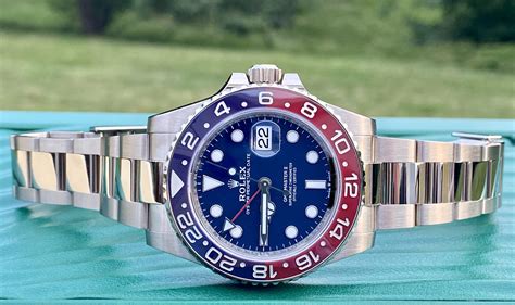 rolex pepsi white gold vs steel|rolex gmt master ii white gold.